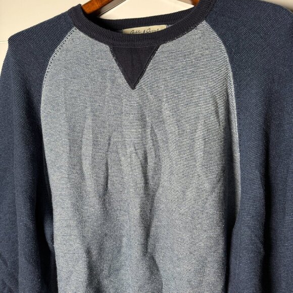 Gable & Grant Crewneck Sweater Navy Sz XL - Picture 4 of 5